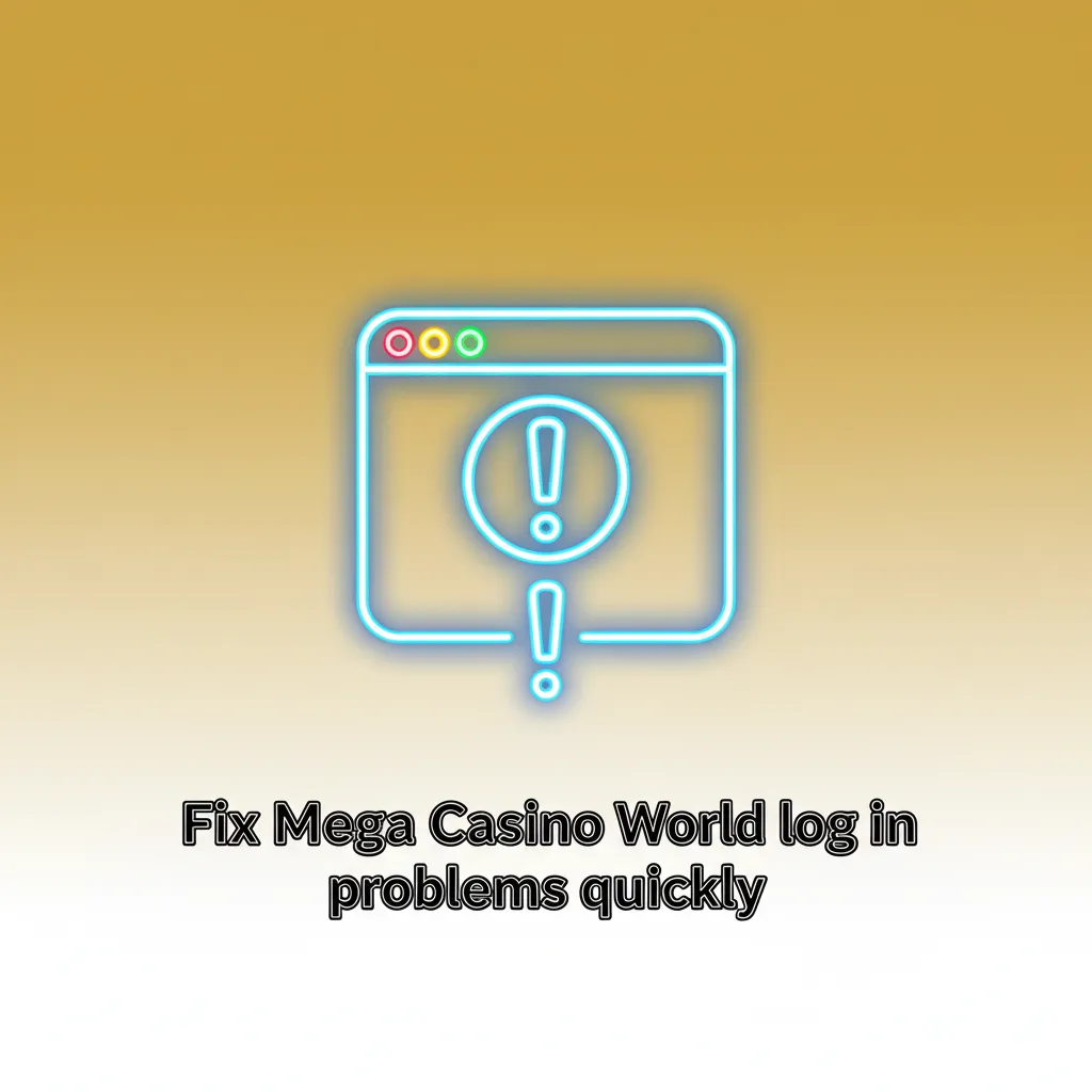 Troubleshooting table for Mega Casino World login: typos, 2FA code delay, KYC pending, lockout wait, app/site not loading