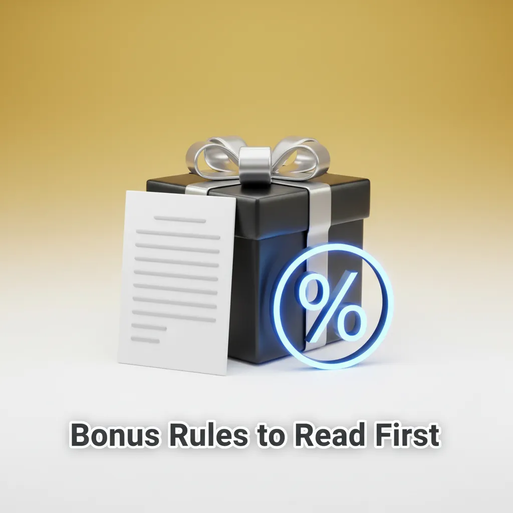 Promo card titled 'Bonus Rules to Read First' listing 18+ eligibility, wagering limits, KYC, and Bangladesh-specific rules.