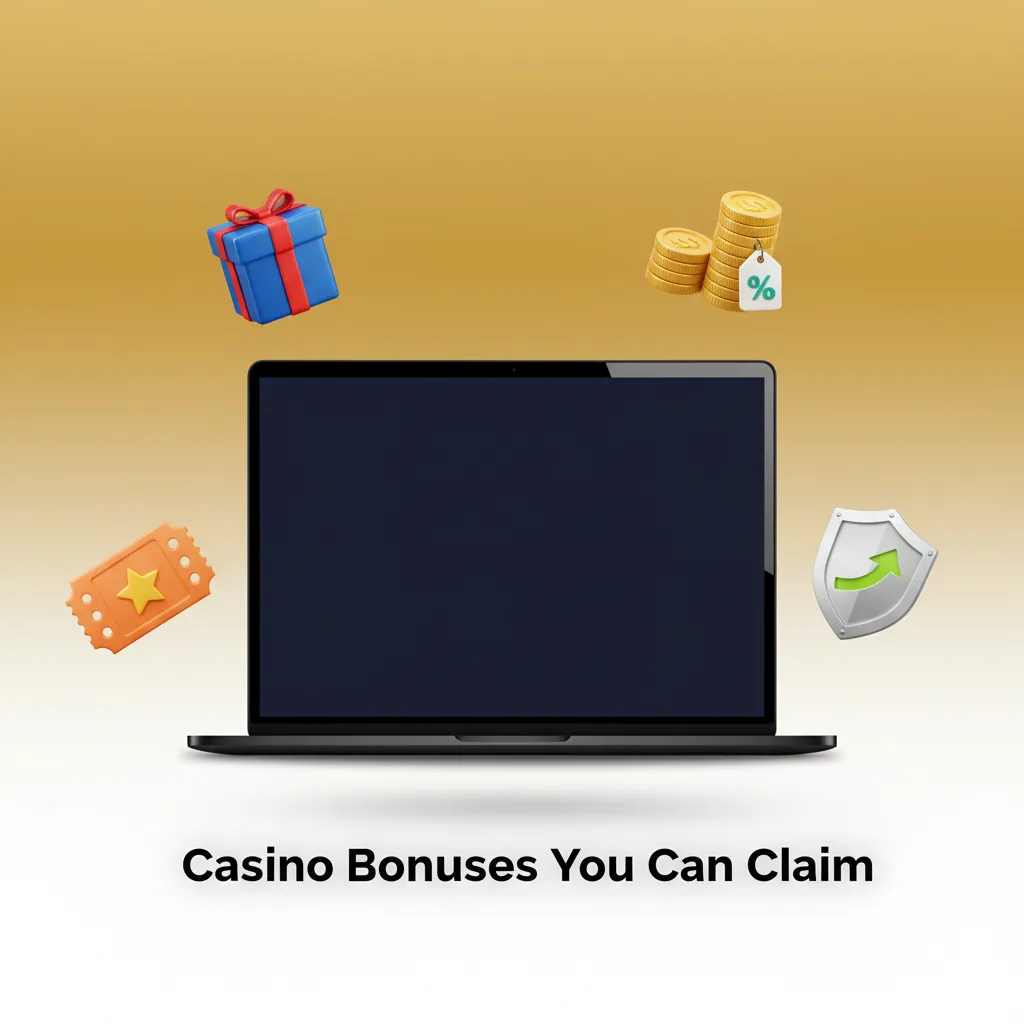 Graphic listing casino bonuses: daily slots reload, free spins Tuesday, weekend turnover booster, live casino cashback.