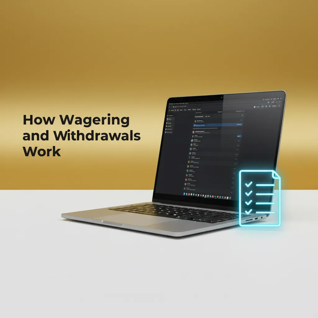 Diagram showing bonus vs cash, 25x wagering on ৳1000 = ৳25,000, game weighting, time limits, bet caps, withdrawals.