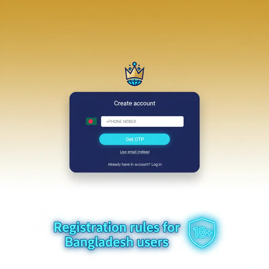 Checklist of registration rules for Bangladesh users: 18+, real details, one account, secure login, agree to KYC/AML.