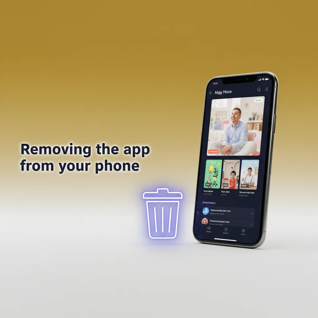 How to remove the app: Android—hold icon > App info > Uninstall or delete APK; iOS PWA—hold icon > Delete Bookmark.