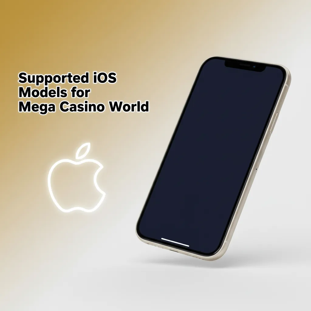 Mega Casino World supported iOS: iPhone 11-15 (mini/Plus/Pro/Max), XR, XS/XS Max, SE 2/3; iPad 2018+, Air 3+, Pro, mini 5+.
